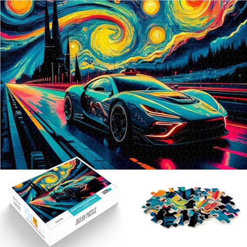 1000-teiliges Puzzle für Erwachsene Auto in Einer sternenklaren Nacht Aus Karton ab 14 Jahren Puzzlespiel Angeboten als Geschenk für die ganze Familie。Größe:26x38cm/10.2x14.9Zoll 1000-teiliges Puzzle für Erwachsene Auto in Einer sternenklaren Nacht Aus Karton ab 14 Jahren Puzzlespiel Angeboten als Geschenk für die ganze Familie。Größe:26x38cm/10.2x14.9Zoll von CHTLIFQ