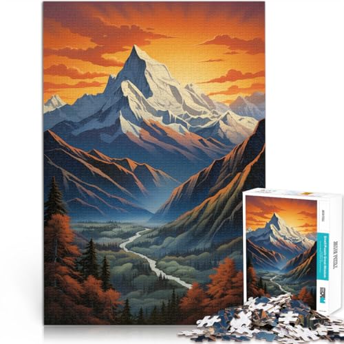 1000-teiliges Puzzle für Erwachsene Berge Kunst Aus Karton ab 14 Jahren Puzzlespiel Angeboten als Geschenk für die ganze Familie。Größe:38x52cm/14.9x20.4Zoll 1000-teiliges Puzzle für Erwachsene Berge Kunst Aus Karton ab 14 Jahren Puzzlespiel Angeboten als Geschenk für die ganze Familie。Größe:38x52cm/14.9x20.4Zoll von CHTLIFQ