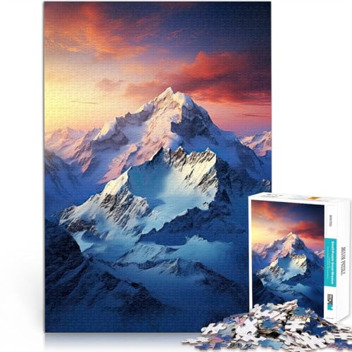 1000-teiliges Puzzle für Erwachsene Berge im Winter Aus Karton ab 14 Jahren Geschenke zur Heimdekoration Einzigartige Geburtstags Größe:26x38cm/10.2x14.9Zoll 1000-teiliges Puzzle für Erwachsene Berge im Winter Aus Karton ab 14 Jahren Geschenke zur Heimdekoration Einzigartige Geburtstags Größe:26x38cm/10.2x14.9Zoll von CHTLIFQ