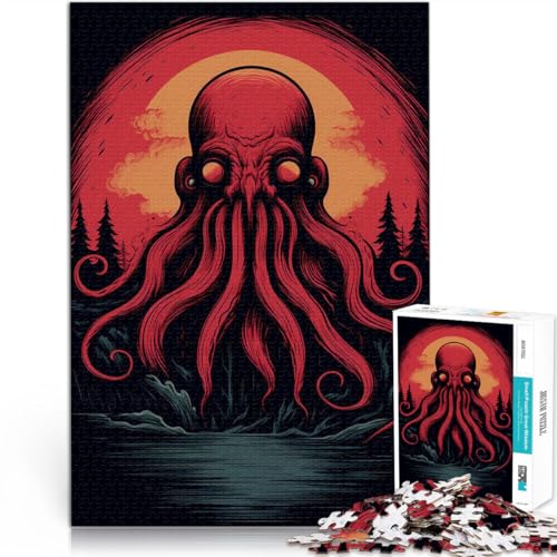 1000-teiliges Puzzle für Erwachsene Cthulhu Rising Aus Karton Geeignet für Kinder ab 14 Jahren Antistress Urlaub zu Hause Zeit totschlagen Lustiges Geschenk für die ganze Familie。Größe:26x38cm 1000-teiliges Puzzle für Erwachsene Cthulhu Rising Aus Karton Geeignet für Kinder ab 14 Jahren Antistress Urlaub zu Hause Zeit totschlagen Lustiges Geschenk für die ganze Familie。Größe:26x38cm von CHTLIFQ