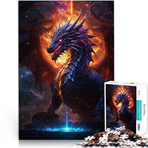 1000-teiliges Puzzle für Erwachsene Drachenfeuernachtgalaxie Aus Karton ab 14 Jahren Lernspielzeug zum Lernen Weihnachts- und Geburtstagsgeschenke。Größe:26x38cm/10.2x14.9Zoll 1000-teiliges Puzzle für Erwachsene Drachenfeuernachtgalaxie Aus Karton ab 14 Jahren Lernspielzeug zum Lernen Weihnachts- und Geburtstagsgeschenke。Größe:26x38cm/10.2x14.9Zoll von CHTLIFQ