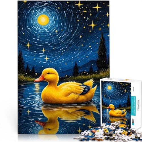 1000-teiliges Puzzle für Erwachsene Ente Sternennacht Aus Karton ab 14 Jahren Lernspielzeug-Herausforderung Tolle Geschenke und Spielzeuge。Größe:38x52cm/14.9x20.4Zoll 1000-teiliges Puzzle für Erwachsene Ente Sternennacht Aus Karton ab 14 Jahren Lernspielzeug-Herausforderung Tolle Geschenke und Spielzeuge。Größe:38x52cm/14.9x20.4Zoll von CHTLIFQ