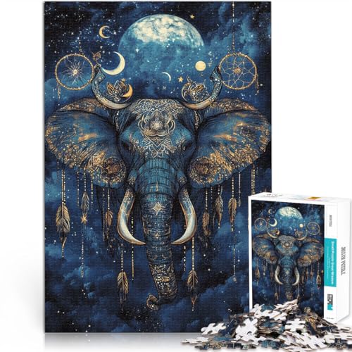 1000-teiliges Puzzle für Erwachsene Geheimnisvoller Elefant Aus Holz ab 14 Jahren Stressabbau Interessante Geschenke zur Stressreduzierung。Größe:50x75cm/19.6x29.5Zoll 1000-teiliges Puzzle für Erwachsene Geheimnisvoller Elefant Aus Holz ab 14 Jahren Stressabbau Interessante Geschenke zur Stressreduzierung。Größe:50x75cm/19.6x29.5Zoll von CHTLIFQ