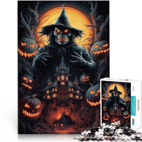 1000-teiliges Puzzle für Erwachsene Gruseliges Halloween-Poster Aus Karton ab 14 Jahren Lernspiele Heimdekoration Wichtelgeschenke。Größe:26x38cm/10.2x14.9Zoll 1000-teiliges Puzzle für Erwachsene Gruseliges Halloween-Poster Aus Karton ab 14 Jahren Lernspiele Heimdekoration Wichtelgeschenke。Größe:26x38cm/10.2x14.9Zoll von CHTLIFQ