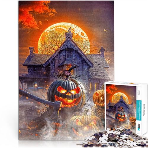 1000-teiliges Puzzle für Erwachsene Halloween-Geheimnishaus Aus Karton ab 14 Jahren Lernspiel Verbesserung der Liebe zwischen Paaren。Größe:26x38cm/10.2x14.9Zoll 1000-teiliges Puzzle für Erwachsene Halloween-Geheimnishaus Aus Karton ab 14 Jahren Lernspiel Verbesserung der Liebe zwischen Paaren。Größe:26x38cm/10.2x14.9Zoll von CHTLIFQ