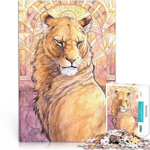 1000-teiliges Puzzle für Erwachsene Heiliger Löwe Aus Holz Geeignet für Kinder ab 14 Jahren Lernspiele Heimdekoration Wichtelgeschenke。Größe:50x75cm/19.6x29.5Zoll 1000-teiliges Puzzle für Erwachsene Heiliger Löwe Aus Holz Geeignet für Kinder ab 14 Jahren Lernspiele Heimdekoration Wichtelgeschenke。Größe:50x75cm/19.6x29.5Zoll von CHTLIFQ