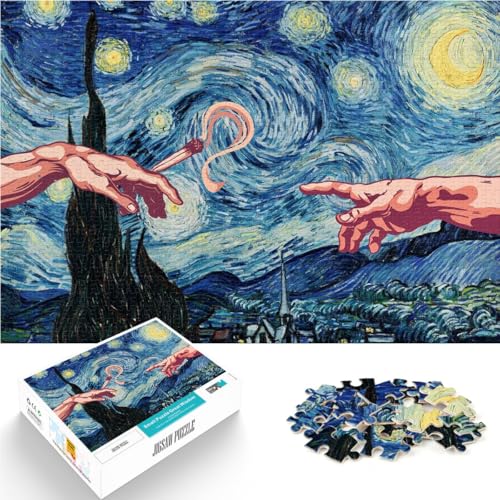 1000-teiliges Puzzle für Erwachsene Kunst unter den Sternen Aus Holz ab 14 Jahren Geschenke zur Heimdekoration Einzigartige Geburtstags Größe:50x75cm/19.6x29.5Zoll 1000-teiliges Puzzle für Erwachsene Kunst unter den Sternen Aus Holz ab 14 Jahren Geschenke zur Heimdekoration Einzigartige Geburtstags Größe:50x75cm/19.6x29.5Zoll von CHTLIFQ