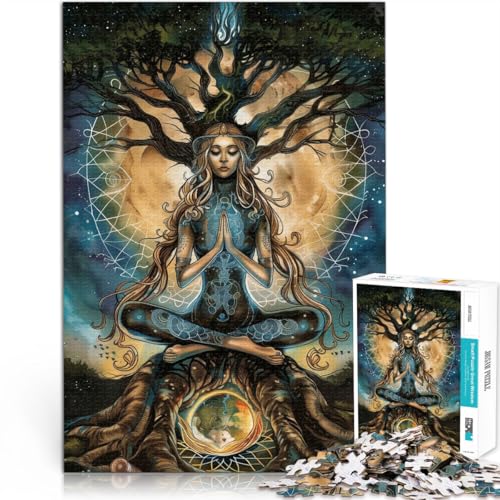 1000-teiliges Puzzle für Erwachsene Lebensbaum-Meditation Aus Holz ab 14 Jahren Familienaktivitäten Geburtstagsgeschenk。Größe:50x75cm/19.6x29.5Zoll 1000-teiliges Puzzle für Erwachsene Lebensbaum-Meditation Aus Holz ab 14 Jahren Familienaktivitäten Geburtstagsgeschenk。Größe:50x75cm/19.6x29.5Zoll von CHTLIFQ