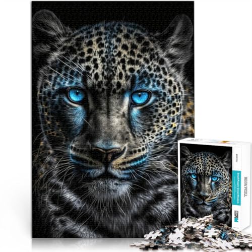 1000-teiliges Puzzle für Erwachsene Magischer Frostleopard Aus Karton ab 14 Jahren DIY-Spielzeug Einzigartige Geschenke zum Geburtstag und zu Weihnachten。Größe：38x52cm/14.9x20.4Zoll von CHTLIFQ