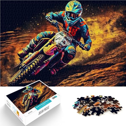 1000-teiliges Puzzle für Erwachsene Motorradfahrer unterwegs Aus Karton ab 14 Jahren Puzzle für Lernspiel zum Geburtstag und Weihnachten。Größe:38x52cm/14.9x20.4Zoll 1000-teiliges Puzzle für Erwachsene Motorradfahrer unterwegs Aus Karton ab 14 Jahren Puzzle für Lernspiel zum Geburtstag und Weihnachten。Größe:38x52cm/14.9x20.4Zoll von CHTLIFQ