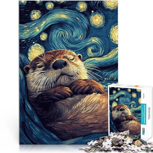 1000-teiliges Puzzle für Erwachsene Otter Sternennacht Aus Karton ab 14 Jahren Lernspielzeug-Herausforderung Tolle Geschenke und Spielzeuge。Größe:26x38cm/10.2x14.9Zoll 1000-teiliges Puzzle für Erwachsene Otter Sternennacht Aus Karton ab 14 Jahren Lernspielzeug-Herausforderung Tolle Geschenke und Spielzeuge。Größe:26x38cm/10.2x14.9Zoll von CHTLIFQ