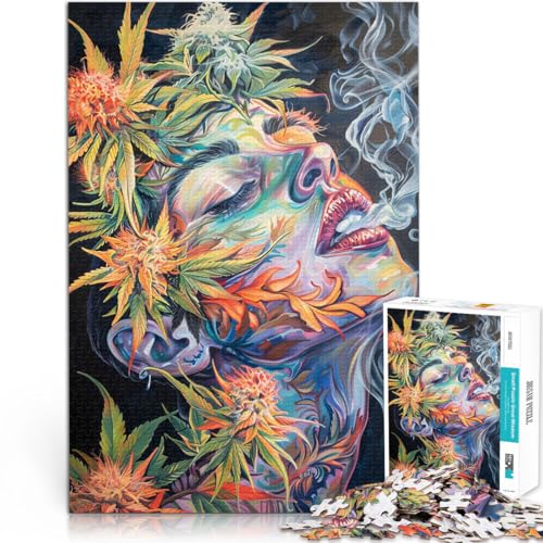 1000-teiliges Puzzle für Erwachsene Psychedelische Frau~ Aus Holz ab 14 Jahren Unmögliches Spiel Geschenke zum 。Größe:50x75cm/19.6x29.5Zoll 1000-teiliges Puzzle für Erwachsene Psychedelische Frau~ Aus Holz ab 14 Jahren Unmögliches Spiel Geschenke zum 。Größe:50x75cm/19.6x29.5Zoll von CHTLIFQ