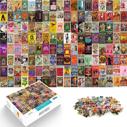 1000-teiliges Puzzle für Erwachsene Retro-Poster-Spleißen Aus Holz ab 14 Jahren Puzzlespiel Angeboten als Geschenk für die ganze Familie。Größe:50x75cm/19.6x29.5Zoll 1000-teiliges Puzzle für Erwachsene Retro-Poster-Spleißen Aus Holz ab 14 Jahren Puzzlespiel Angeboten als Geschenk für die ganze Familie。Größe:50x75cm/19.6x29.5Zoll von CHTLIFQ