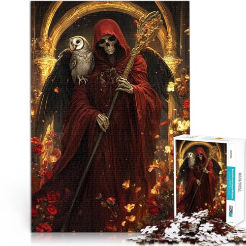 1000-teiliges Puzzle für Erwachsene Santa Muerte mit Eule Aus Holz ab 14 Jahren Praktisches Spiel Weihnachtsspiel Geschenke für Frauen。Größe:50x75cm/19.6x29.5Zoll 1000-teiliges Puzzle für Erwachsene Santa Muerte mit Eule Aus Holz ab 14 Jahren Praktisches Spiel Weihnachtsspiel Geschenke für Frauen。Größe:50x75cm/19.6x29.5Zoll von CHTLIFQ