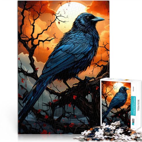 1000-teiliges Puzzle für Erwachsene Sonnenuntergang Krähe Aus Holz ab 14 Jahren Denksportaufgabe-Spiel Spiele Spielzeug Geschenk。Größe:50x75cm/19.6x29.5Zoll 1000-teiliges Puzzle für Erwachsene Sonnenuntergang Krähe Aus Holz ab 14 Jahren Denksportaufgabe-Spiel Spiele Spielzeug Geschenk。Größe:50x75cm/19.6x29.5Zoll von CHTLIFQ