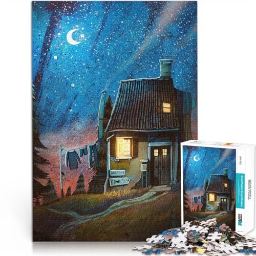 1000-teiliges Puzzle für Erwachsene Sternenklare Nächte Aus Holz ab 14 Jahren Hands-on-Spiel Geschenke für Freunde und Familie。Größe:50x75cm/19.6x29.5Zoll 1000-teiliges Puzzle für Erwachsene Sternenklare Nächte Aus Holz ab 14 Jahren Hands-on-Spiel Geschenke für Freunde und Familie。Größe:50x75cm/19.6x29.5Zoll von CHTLIFQ