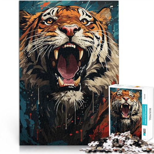 1000-teiliges Puzzle für Erwachsene Tiger Pop Art Aus Karton ab 14 Jahren Lernspiele Heimdekoration Wichtelgeschenke。Größe:26x38cm/10.2x14.9Zoll 1000-teiliges Puzzle für Erwachsene Tiger Pop Art Aus Karton ab 14 Jahren Lernspiele Heimdekoration Wichtelgeschenke。Größe:26x38cm/10.2x14.9Zoll von CHTLIFQ
