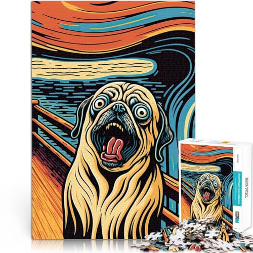 1000-teiliges Puzzle für Erwachsene Verängstigter Hund Aus Karton ab 14 Jahren Denksportaufgabe-Spiel Spiele Spielzeug Geschenk。Größe:26x38cm/10.2x14.9Zoll 1000-teiliges Puzzle für Erwachsene Verängstigter Hund Aus Karton ab 14 Jahren Denksportaufgabe-Spiel Spiele Spielzeug Geschenk。Größe:26x38cm/10.2x14.9Zoll von CHTLIFQ