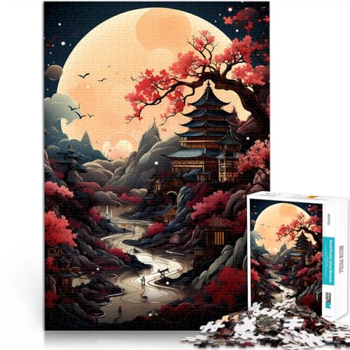 1000-teiliges Puzzle für Erwachsene japanische Landschaftskunst Aus Holz ab 14 Jahren Unmögliches Spiel Geschenke zum 。Größe:50x75cm/19.6x29.5Zoll 1000-teiliges Puzzle für Erwachsene japanische Landschaftskunst Aus Holz ab 14 Jahren Unmögliches Spiel Geschenke zum 。Größe:50x75cm/19.6x29.5Zoll von CHTLIFQ