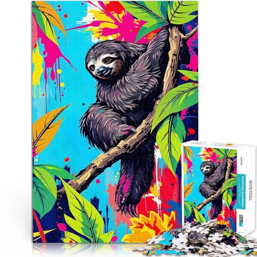 1000-teiliges Puzzle für Erwachsene und Jugendliche Faultier im Dschungel Kunst Aus Karton Geeignet für Personen ab 14 Jahren Lernspielzeug Weihnachtsspiel Geschenke。Größe:38x52cm/14.9x20.4Zoll 1000-teiliges Puzzle für Erwachsene und Jugendliche Faultier im Dschungel Kunst Aus Karton Geeignet für Personen ab 14 Jahren Lernspielzeug Weihnachtsspiel Geschenke。Größe:38x52cm/14.9x20.4Zoll von CHTLIFQ