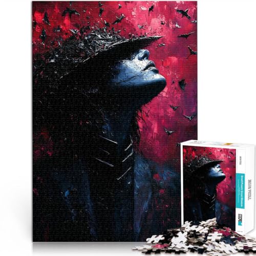 1000-teiliges Puzzle für Erwachsene und Jugendliche Vampirfledermaus Mensch Aus Karton Geeignet für Personen ab 14 Jahren Herausforderungsspielzeug Einzigartige Wohndekorationen und Geschenke。 1000-teiliges Puzzle für Erwachsene und Jugendliche Vampirfledermaus Mensch Aus Karton Geeignet für Personen ab 14 Jahren Herausforderungsspielzeug Einzigartige Wohndekorationen und Geschenke。 von CHTLIFQ