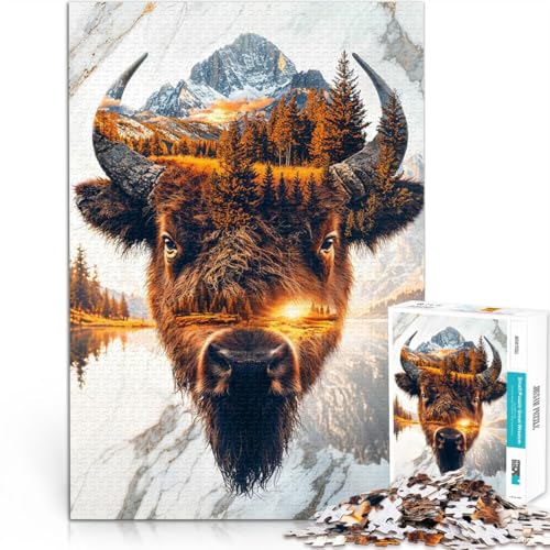 1000-teiliges Puzzle für Erwachsene und Jugendliche Wilder Geist der Prärie Aus Holz Geeignet für Personen ab 14 Jahren Interessante Stressreduzierung Geschenke für Freunde und Familie。 von CHTLIFQ