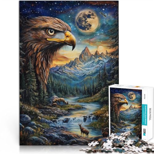 2000-Teile-Puzzle für Erwachsene Farbmalerei Adler Aus Karton ab 14 Jahren Lernspiele Wichtelgeschenke。Größe:70x100cm/27.5x39.3Zoll 2000-Teile-Puzzle für Erwachsene Farbmalerei Adler Aus Karton ab 14 Jahren Lernspiele Wichtelgeschenke。Größe:70x100cm/27.5x39.3Zoll von CHTLIFQ