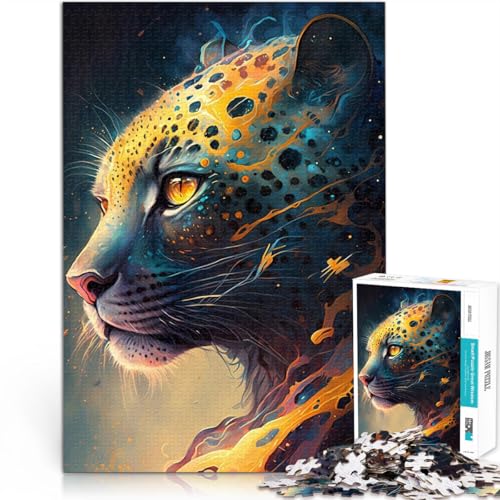 2000-Teile-Puzzle für Erwachsene Leopard Gepard Jaguare Aus Karton ab 14 Jahren Lernspiel Verbesserung der Liebe zwischen Paaren。Größe：70x100cm/27.5x39.3Zoll von CHTLIFQ