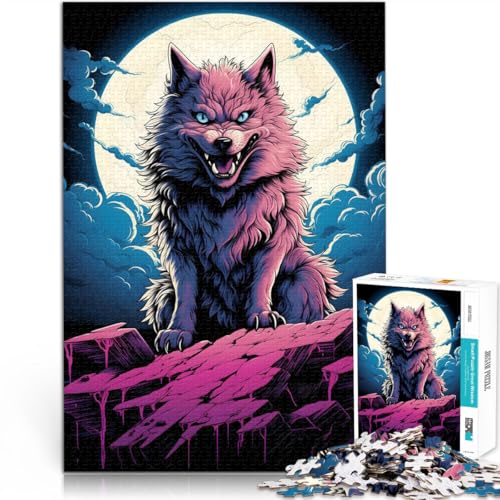 2000-Teile-Puzzle für Erwachsene Majestätischer Wolf Aus Karton für 14+ DIY-Lernspiele ganze Familie eignet。Größe:70x100cm/27.5x39.3Zoll 2000-Teile-Puzzle für Erwachsene Majestätischer Wolf Aus Karton für 14+ DIY-Lernspiele ganze Familie eignet。Größe:70x100cm/27.5x39.3Zoll von CHTLIFQ
