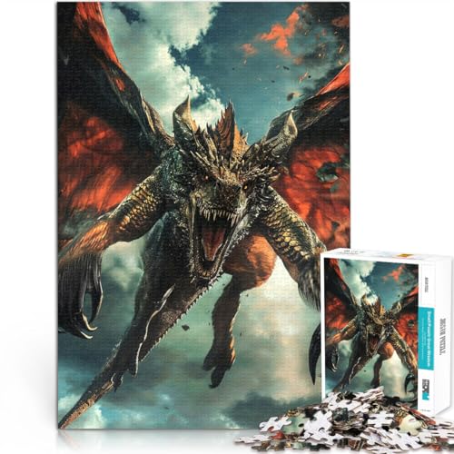 2000-Teile-Puzzle für Erwachsene Zorn des Drachen Aus Karton ab 14 Jahren Anspruchsvolles Spiel und Familienspiel tolles Größe:70x100cm/27.5x39.3Zoll 2000-Teile-Puzzle für Erwachsene Zorn des Drachen Aus Karton ab 14 Jahren Anspruchsvolles Spiel und Familienspiel tolles Größe:70x100cm/27.5x39.3Zoll von CHTLIFQ