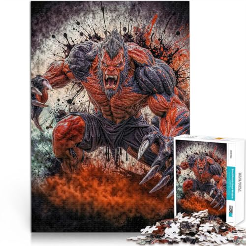 2000-Teile-Puzzle für Teenager Die rote Kreatur Aus Karton ab 14 Jahren pädagogisches Lernen Tolles Geschenk。Größe:70x100cm/27.5x39.3Zoll 2000-Teile-Puzzle für Teenager Die rote Kreatur Aus Karton ab 14 Jahren pädagogisches Lernen Tolles Geschenk。Größe:70x100cm/27.5x39.3Zoll von CHTLIFQ