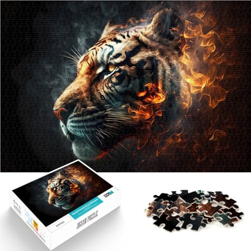 2000-Teile-Puzzles für Erwachsene Tiger aus Feuer Aus Karton Geeignet für Personen ab 14 Jahren Home Dekoration Spiel Spielzeug Weihnachtsspiel Geschenke für Frauen。Größe:70x100cm/27.5x39.3Zoll 2000-Teile-Puzzles für Erwachsene Tiger aus Feuer Aus Karton Geeignet für Personen ab 14 Jahren Home Dekoration Spiel Spielzeug Weihnachtsspiel Geschenke für Frauen。Größe:70x100cm/27.5x39.3Zoll von CHTLIFQ