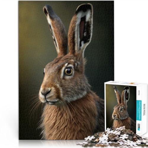 2000 Teile für Geschenke für Erwachsene Hase Aus Karton für 14+ Puzzle für Lernspiel zum Geburtstag und Weihnachten。Größe：70x100cm/27.5x39.3Zoll von CHTLIFQ