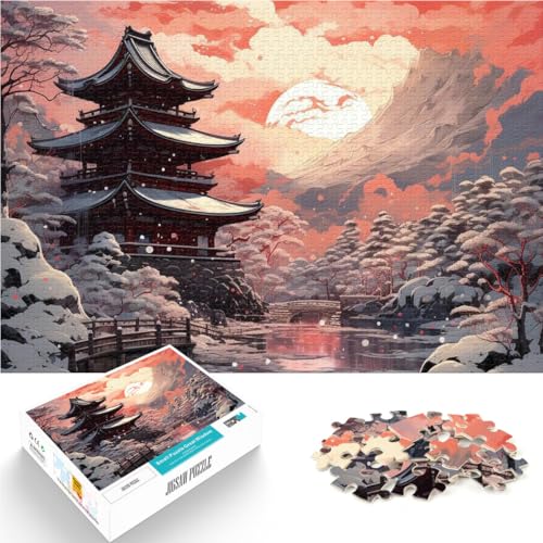 2000 Teile für Geschenke für Erwachsene japanische Landschaft Aus Karton für 14+ Pädagogisches Spielzeug zum Lernen Geschenke für Freunde und Familie。Größe：70x100cm/27.5x39.3Zoll von CHTLIFQ