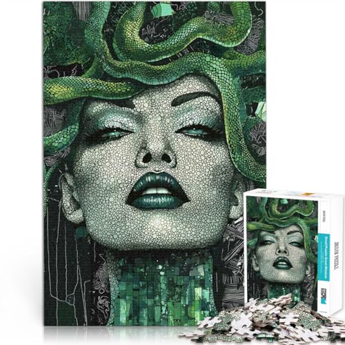 2000-teilige Puzzles für Erwachsene Medusa-Mosaikporträt Aus Karton für und ab 14 Jahren Lernspiele Wichtelgeschenke。Größe:70x100cm/27.5x39.3Zoll 2000-teilige Puzzles für Erwachsene Medusa-Mosaikporträt Aus Karton für und ab 14 Jahren Lernspiele Wichtelgeschenke。Größe:70x100cm/27.5x39.3Zoll von CHTLIFQ