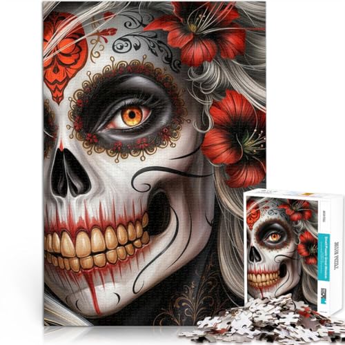 2000-teilige Puzzles für Erwachsene Zuckerschädel-Frau Aus Karton für und ab 14 Jahren Lernspiele, Heimdekorationsspiel. Spiele Spielzeug Geschenk。Größe:70x100cm/27.5x39.3Zoll 2000-teilige Puzzles für Erwachsene Zuckerschädel-Frau Aus Karton für und ab 14 Jahren Lernspiele, Heimdekorationsspiel. Spiele Spielzeug Geschenk。Größe:70x100cm/27.5x39.3Zoll von CHTLIFQ