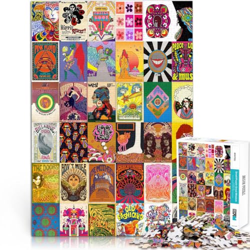 2000-teiliges Puzzle für Erwachsene Hippie-Patchwork-Kunst Aus Karton ab 14 Jahren Denksportaufgabe-Spiel Spiele Spielzeug Geschenk。Größe:70x100cm/27.5x39.3Zoll 2000-teiliges Puzzle für Erwachsene Hippie-Patchwork-Kunst Aus Karton ab 14 Jahren Denksportaufgabe-Spiel Spiele Spielzeug Geschenk。Größe:70x100cm/27.5x39.3Zoll von CHTLIFQ