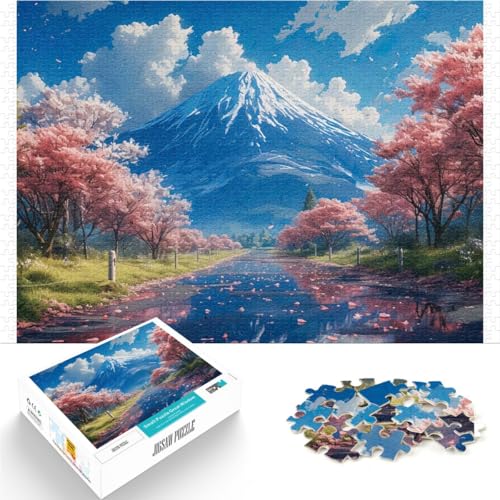2000-teiliges Puzzle für Erwachsene Japan Berg Fuji Sakura Aus Karton ab 14 Jahren Für Familienspaß und Spieleabende Künstlersammlung, Bildende Kunst。Größe:70x100cm/27.5x39.3Zoll 2000-teiliges Puzzle für Erwachsene Japan Berg Fuji Sakura Aus Karton ab 14 Jahren Für Familienspaß und Spieleabende Künstlersammlung, Bildende Kunst。Größe:70x100cm/27.5x39.3Zoll von CHTLIFQ