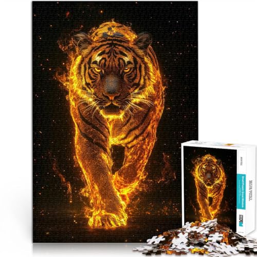 2000-teiliges Puzzle für Erwachsene Majestätischer Tiger in Flammen Aus Karton ab 14 Jahren Staycation: Zeit totschlagen Geschenkideen。Größe:70x100cm/27.5x39.3Zoll 2000-teiliges Puzzle für Erwachsene Majestätischer Tiger in Flammen Aus Karton ab 14 Jahren Staycation: Zeit totschlagen Geschenkideen。Größe:70x100cm/27.5x39.3Zoll von CHTLIFQ