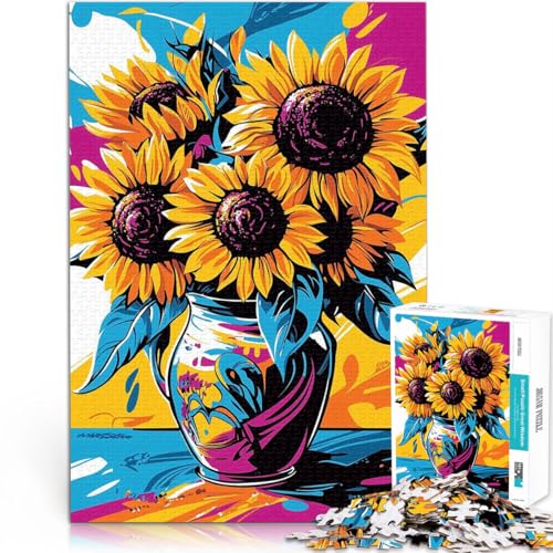 2000-teiliges Puzzle für Erwachsene Pop-Art-Vision von Sonnenblumen Aus Karton ab 14 Jahren Denksportaufgabe-Spiel Spiele Spielzeug Geschenk。Größe:70x100cm/27.5x39.3Zoll 2000-teiliges Puzzle für Erwachsene Pop-Art-Vision von Sonnenblumen Aus Karton ab 14 Jahren Denksportaufgabe-Spiel Spiele Spielzeug Geschenk。Größe:70x100cm/27.5x39.3Zoll von CHTLIFQ