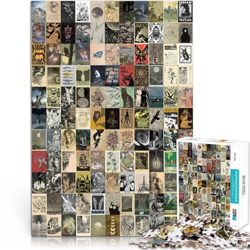 2000-teiliges Puzzle für Erwachsene Retro-Kunst-Mosaik-Poster Aus Karton ab 14 Jahren Stressabbau Schwierige Herausforderung Geschenk zum Geburtstag。Größe:70x100cm/27.5x39.3Zoll 2000-teiliges Puzzle für Erwachsene Retro-Kunst-Mosaik-Poster Aus Karton ab 14 Jahren Stressabbau Schwierige Herausforderung Geschenk zum Geburtstag。Größe:70x100cm/27.5x39.3Zoll von CHTLIFQ