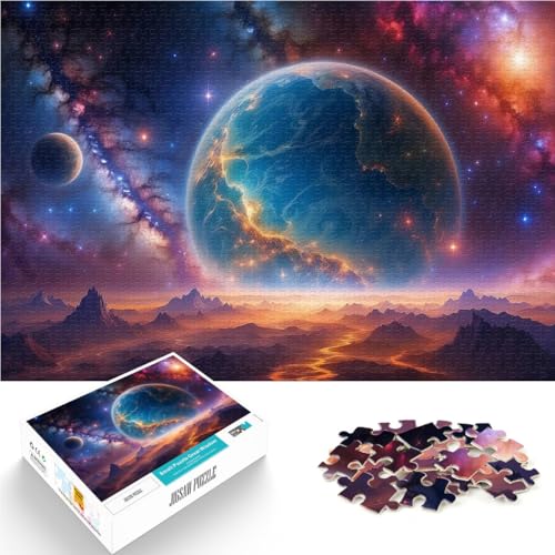 Präzisionsgeschnittenes 1000-teiliges Puzzle Außerirdische Planetenlandschaft~ Aus Holz ab 14 Jahren für die Heimdekoration Geschenkideen。Größe:50x75cm/19.6x29.5Zoll Präzisionsgeschnittenes 1000-teiliges Puzzle Außerirdische Planetenlandschaft~ Aus Holz ab 14 Jahren für die Heimdekoration Geschenkideen。Größe:50x75cm/19.6x29.5Zoll von CHTLIFQ
