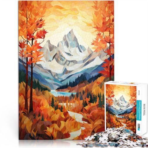 Präzisionsgeschnittenes 1000-teiliges Puzzle Berge im Herbst Aus Karton ab 14 Jahren Staycation: Zeit totschlagen Geschenkideen。Größe:26x38cm/10.2x14.9Zoll Präzisionsgeschnittenes 1000-teiliges Puzzle Berge im Herbst Aus Karton ab 14 Jahren Staycation: Zeit totschlagen Geschenkideen。Größe:26x38cm/10.2x14.9Zoll von CHTLIFQ