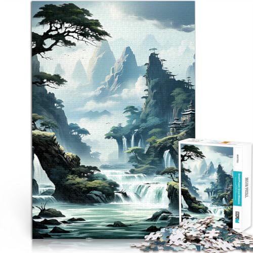 Präzisionsgeschnittenes 1000-teiliges Puzzle Landschaftskunst Aus Holz ab 14 Jahren Anspruchsvolles Spiel und Familienspiel tolles Größe:50x75cm/19.6x29.5Zoll Präzisionsgeschnittenes 1000-teiliges Puzzle Landschaftskunst Aus Holz ab 14 Jahren Anspruchsvolles Spiel und Familienspiel tolles Größe:50x75cm/19.6x29.5Zoll von CHTLIFQ