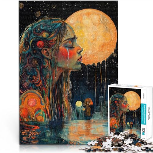 Präzisionsgeschnittenes 1000-teiliges Puzzle Mondträume Aus Holz ab 14 Jahren Heimdekoration Schenkung von Kunstwerken。Größe:50x75cm/19.6x29.5Zoll Präzisionsgeschnittenes 1000-teiliges Puzzle Mondträume Aus Holz ab 14 Jahren Heimdekoration Schenkung von Kunstwerken。Größe:50x75cm/19.6x29.5Zoll von CHTLIFQ
