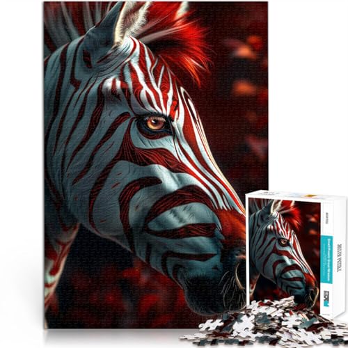 Präzisionsgeschnittenes 1000-teiliges Puzzle Rotes Zebra Aus Karton ab 14 Jahren Denksportaufgabe-Spiel Spiele Spielzeug Geschenk。Größe:26x38cm/10.2x14.9Zoll Präzisionsgeschnittenes 1000-teiliges Puzzle Rotes Zebra Aus Karton ab 14 Jahren Denksportaufgabe-Spiel Spiele Spielzeug Geschenk。Größe:26x38cm/10.2x14.9Zoll von CHTLIFQ