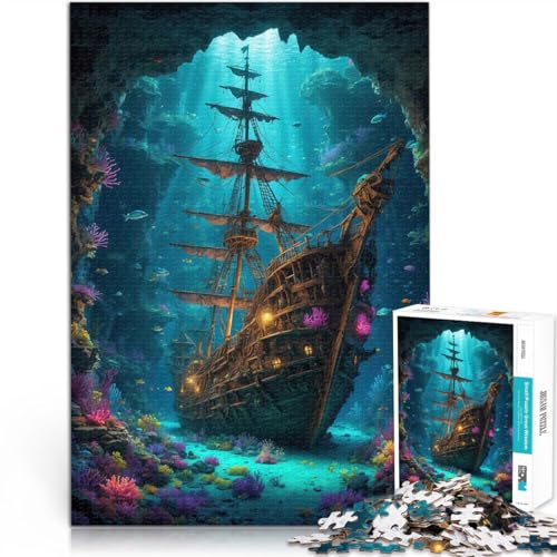 Präzisionsgeschnittenes 1000-teiliges Puzzle Versunkenes Piratenschiff Aus Karton ab 14 Jahren Herausforderndes Spiel Tolles Geschenk zum Spielen。Größe:26x38cm/10.2x14.9Zoll Präzisionsgeschnittenes 1000-teiliges Puzzle Versunkenes Piratenschiff Aus Karton ab 14 Jahren Herausforderndes Spiel Tolles Geschenk zum Spielen。Größe:26x38cm/10.2x14.9Zoll von CHTLIFQ