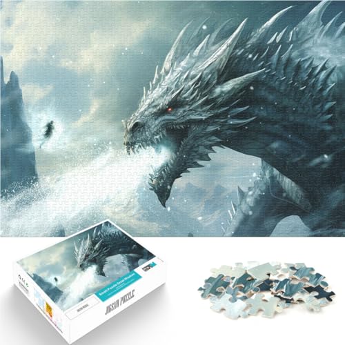 Präzisionsgeschnittenes 1000-teiliges Puzzle Weißer Schneedrache Aus Karton ab 14 Jahren Harte Herausforderung Lernen pädagogisches Geschenk。Größe:38x52cm/14.9x20.4Zoll Präzisionsgeschnittenes 1000-teiliges Puzzle Weißer Schneedrache Aus Karton ab 14 Jahren Harte Herausforderung Lernen pädagogisches Geschenk。Größe:38x52cm/14.9x20.4Zoll von CHTLIFQ