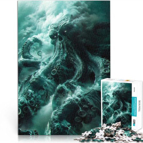 Präzisionsgeschnittenes 1000-teiliges Puzzle Wütender Kraken Aus Holz ab 14 Jahren Intellektuelles Spiel Geschenk zum Geburtstag。Größe:50x75cm/19.6x29.5Zoll Präzisionsgeschnittenes 1000-teiliges Puzzle Wütender Kraken Aus Holz ab 14 Jahren Intellektuelles Spiel Geschenk zum Geburtstag。Größe:50x75cm/19.6x29.5Zoll von CHTLIFQ