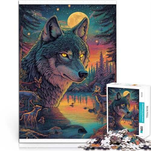 Präzisionsgeschnittenes 2000-teiliges Puzzle Farbgemälde Wolf Aus Karton ab 14 Jahren Antistress Schwierige Herausforderung Weihnachtsgeburtstagsgeschenk。Größe:70x100cm/27.5x39.3Zoll Präzisionsgeschnittenes 2000-teiliges Puzzle Farbgemälde Wolf Aus Karton ab 14 Jahren Antistress Schwierige Herausforderung Weihnachtsgeburtstagsgeschenk。Größe:70x100cm/27.5x39.3Zoll von CHTLIFQ